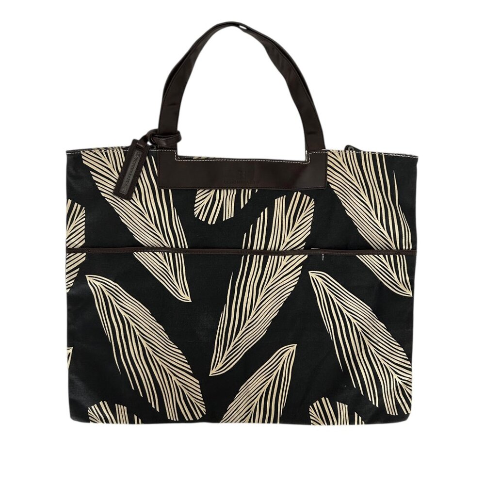 BCBGMaxAzria Palm Leaf Flat‎ Tote Bag NWT